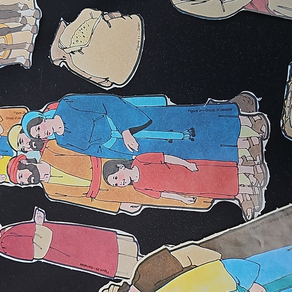 Vintage Flannel Graph Sunday School Bible Story Teaching characters/story piece - Picture 13 of 15